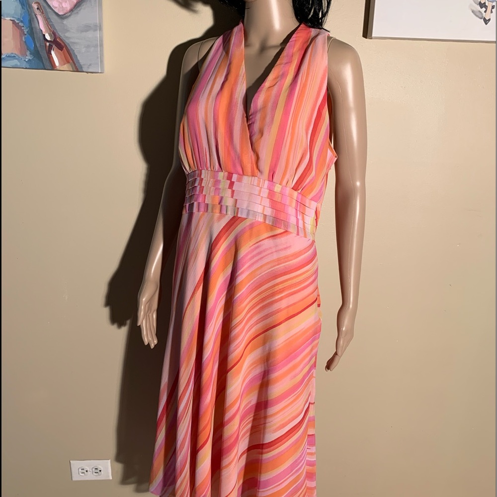 Midnight Velvet Dress Size 14 V Neck High Low